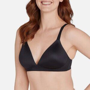 Bali Womens Comfort Revolution Soft Touch Perfect T Shirt Wireless Bra Black 2XL
